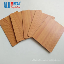 alumetal china acm alucobond wood design 3mm acp sheet price